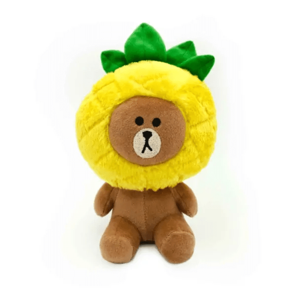 LINE FRIENDS BROWN Plush Pineapple Party 1